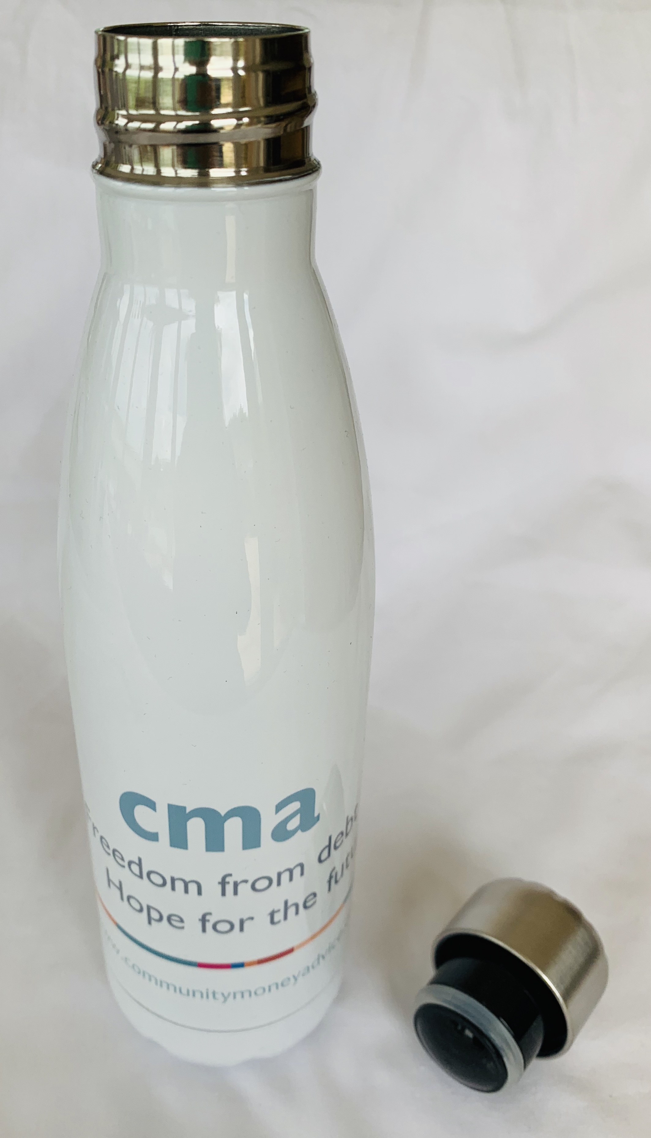 CMA Branded Steel Water Bottle